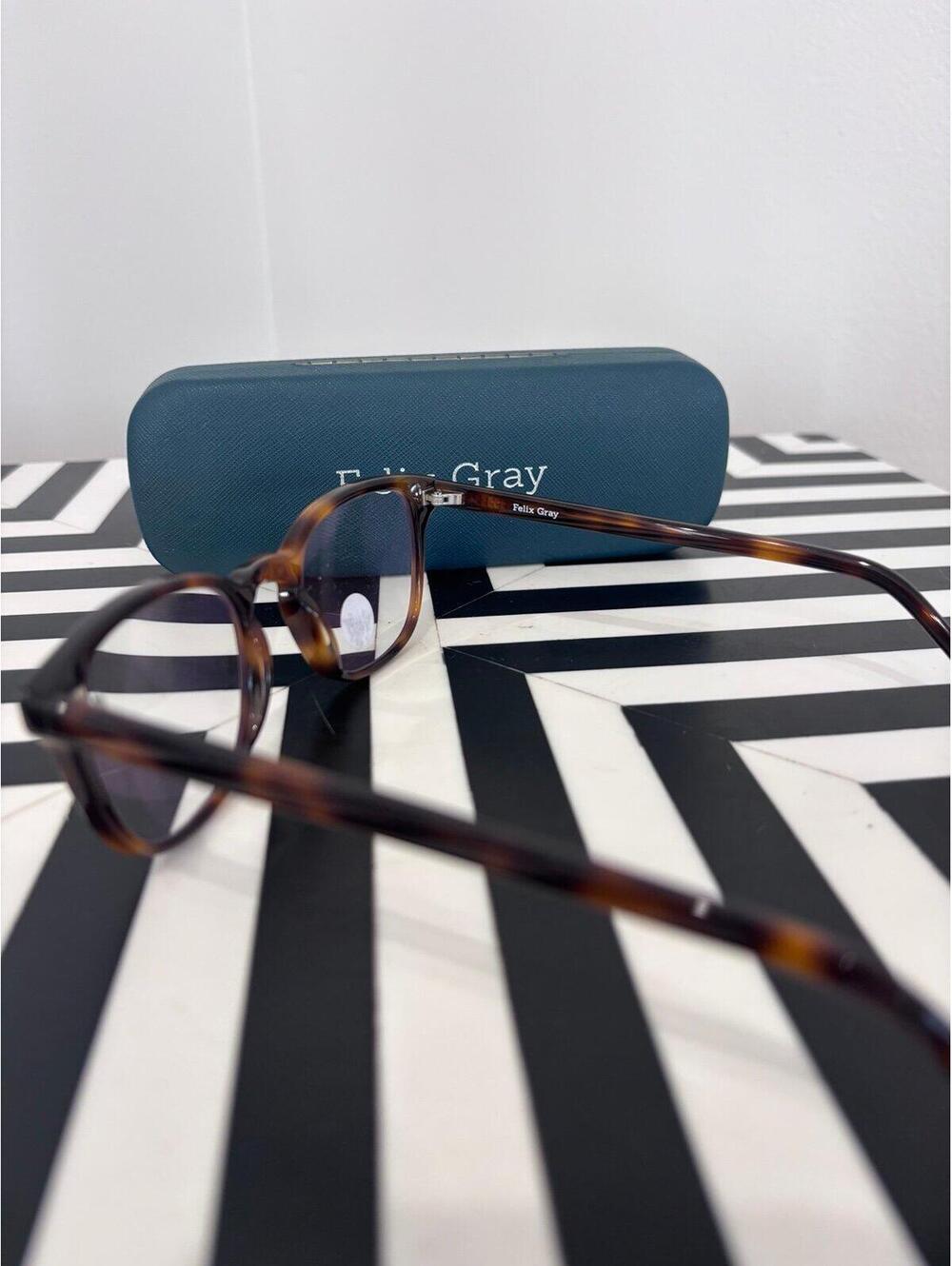 Felix Gray Blue Light Glasses Tortoise Frame +1.50 Reader 47-20-140 w/ Case
